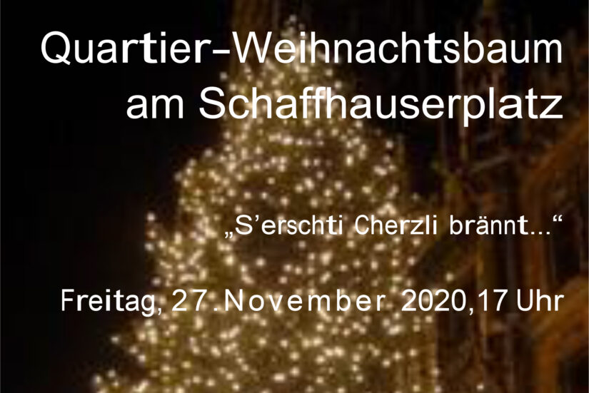 Quartier-Weihnachtsbaum